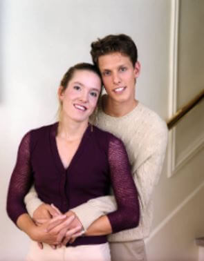 Lalie Bertuzzo’s mother, Justine Henin with her former husband, Pierre-Yves Hardenne.